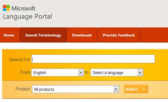 ابزار ترجمه آنلاین Microsoft Language Portal