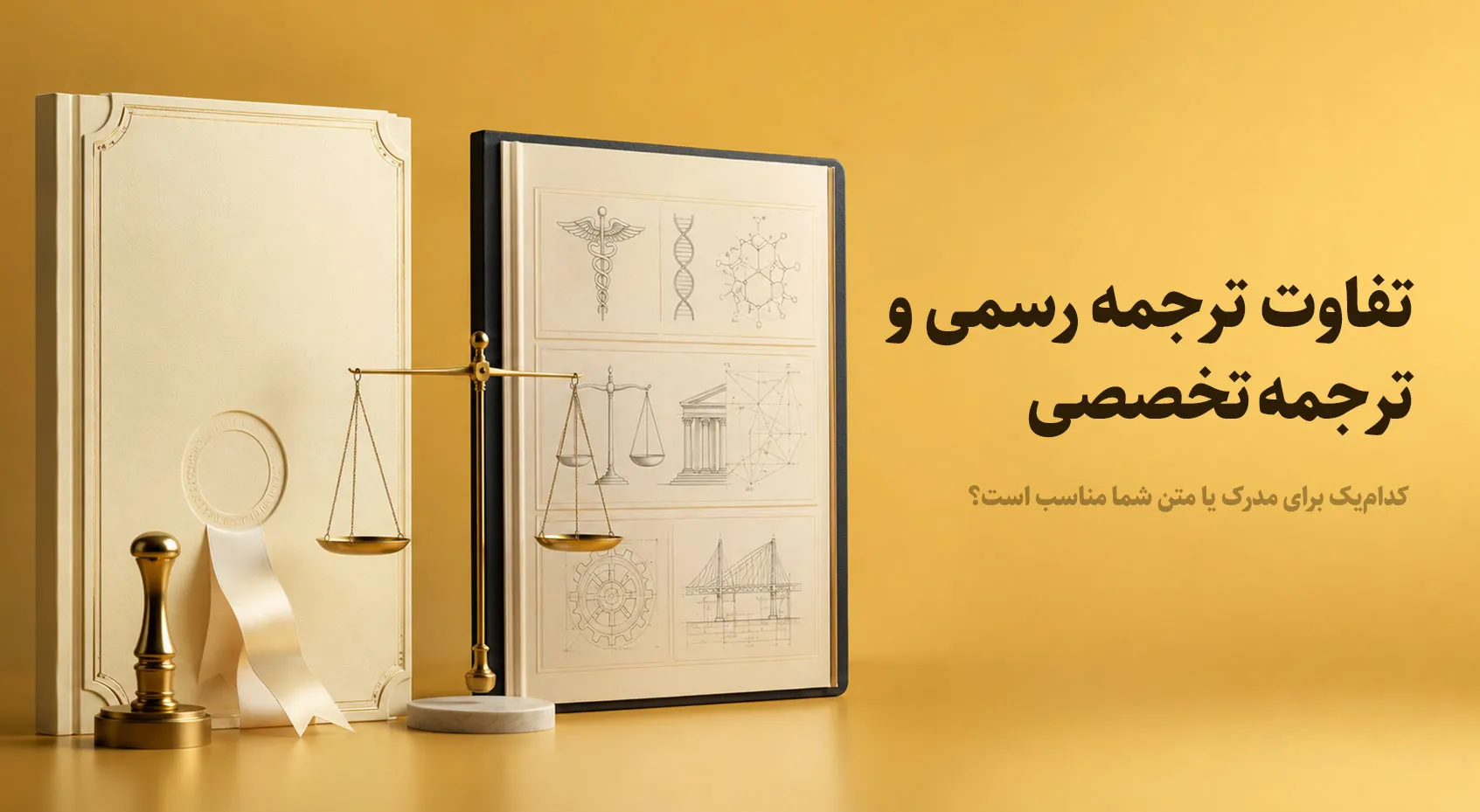 تفاوت ترجمه رسمی و ترجمه تخصصی؛ کدام‌یک برای مدرک یا متن شما مناسب است؟